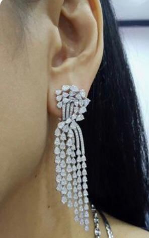 Crystal Cascade Drop Earrings