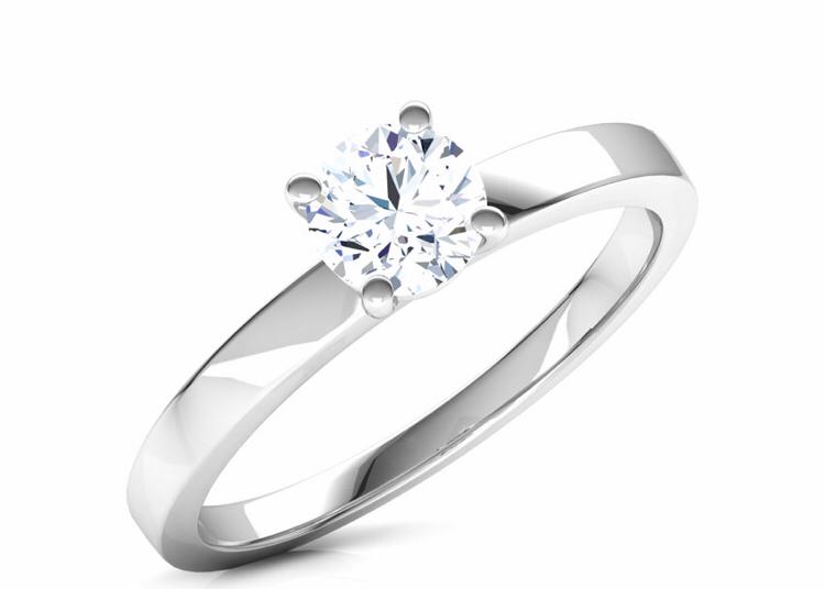 Platinum Classic Solitaire Ring