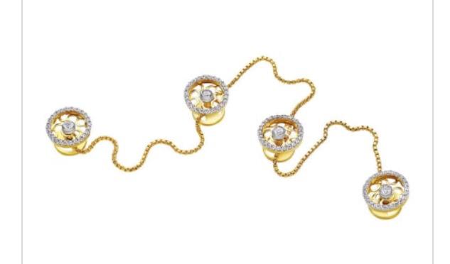 Diamond Halo Chain Cufflinks