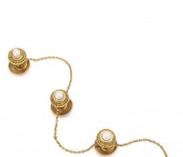 Rose Gold Diamond Gemstone Cufflinks