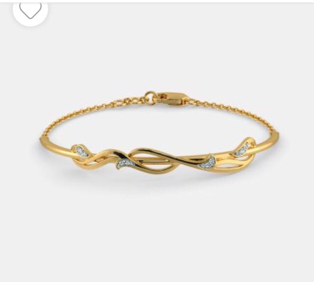 Gold Twist Diamond Bracelet