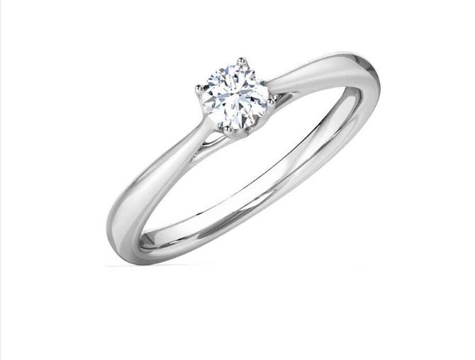 Delicate Solitaire Promise Ring