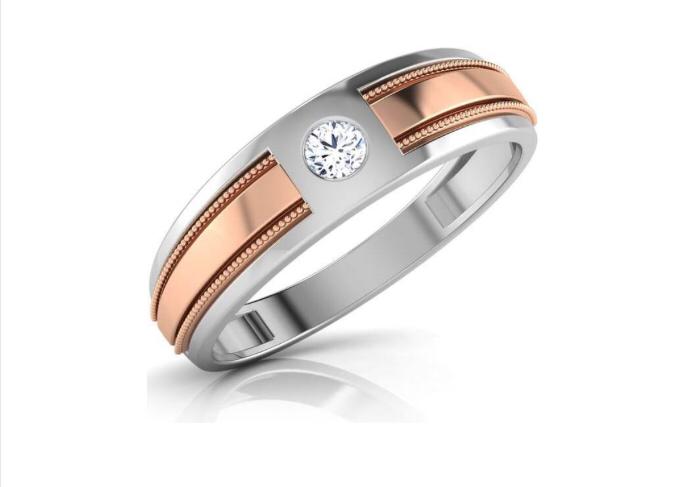 Women's Rose Gold Diamond Band Ring